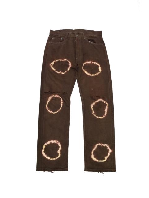 Vintage Levi's Acid Ring Brown Ripped Distress Denim