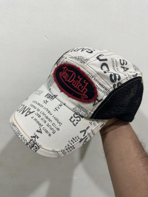 Vintage - VTG Overprint Von Dutch Camp Hat