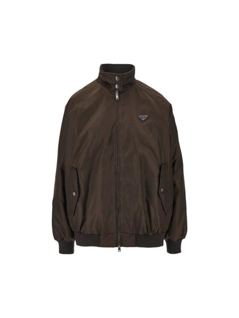 Prada Prada Padded Re-nylon Bomber Jacket Brown