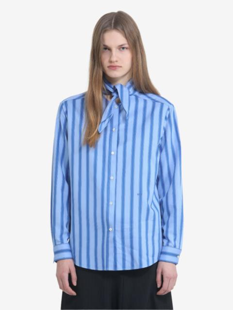 N°21 STRIPED SHIRT WITH BOW COLLAR