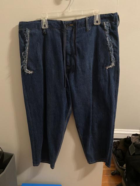 Yohji Yamamoto 15ss drawstring wide selvedge denim