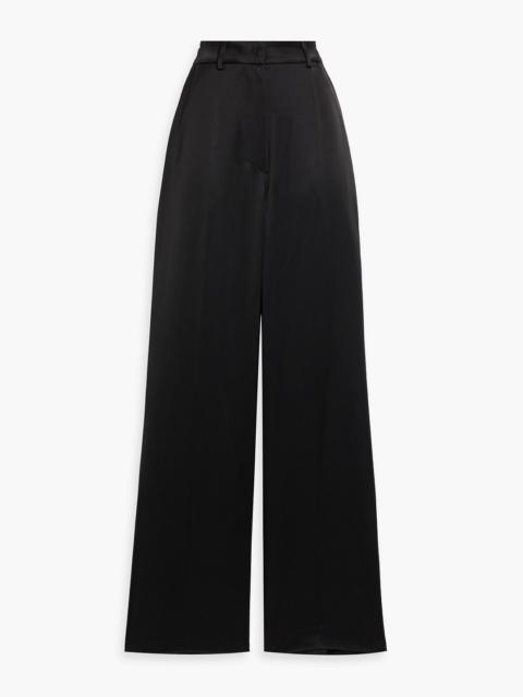 Nanushka Zoelle satin wide-leg pants