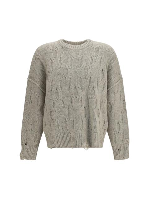REPRESENT Represent Wool-blend Crewneck Sweater Taupe