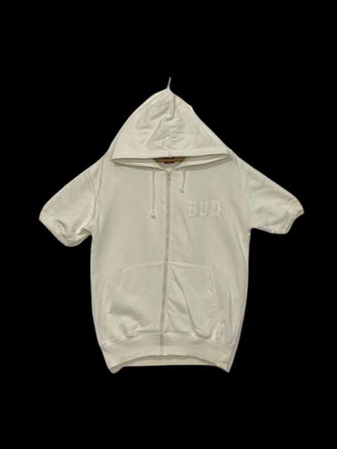 Other Designers Budweiser Hoodie Shortsleeves Fullzipper Embroidery White