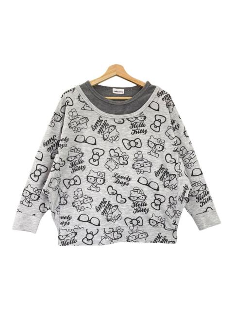 Other Designers Japanese Brand - Hello Kitty Printed Fullprint Crewneck Sweatshirt Size M