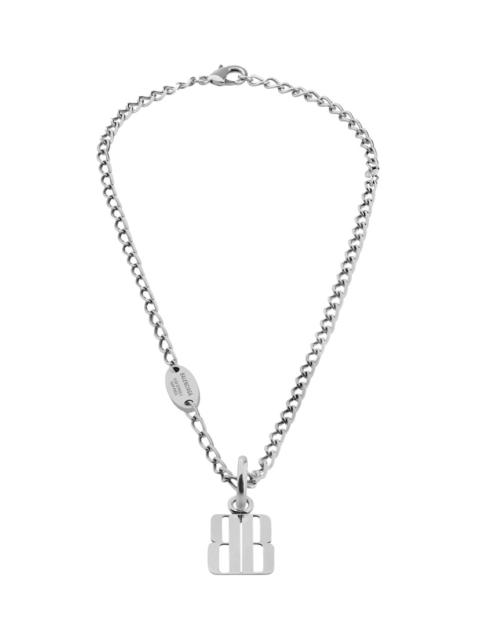 BALENCIAGA Nano Thin Necklace  in Silver