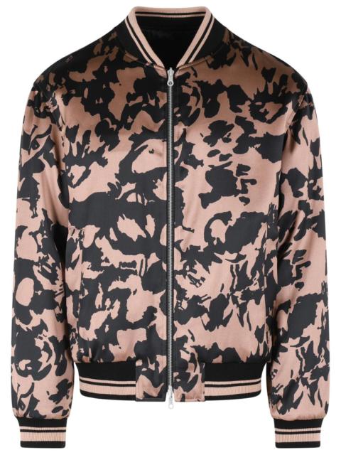 Dries Van Noten Dries Van Noten 'VOLKER' Reversible Bomber Jacket In Pink Viscose Blend