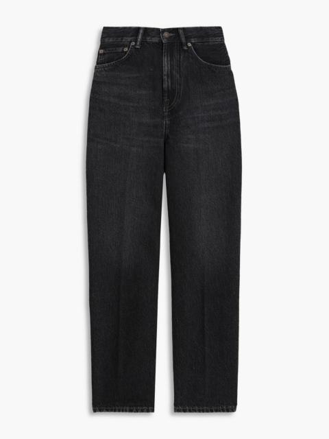 Acne Studios Cropped high-rise straight-leg jeans