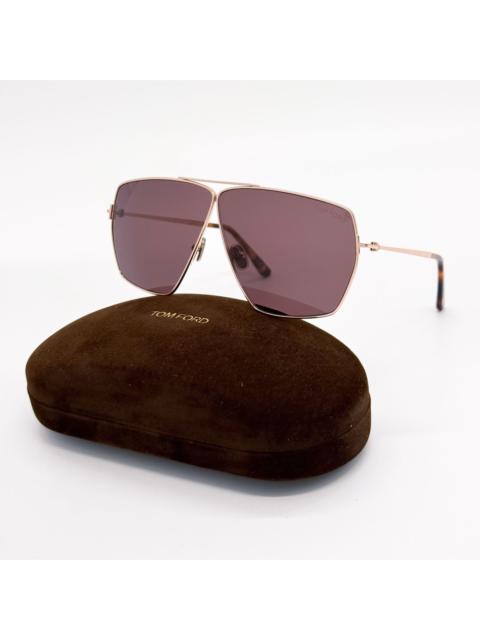 TOM FORD NEW TOM FORD SUNGLASSES TF1185 28E GOLD UNISEX FT1185 28E