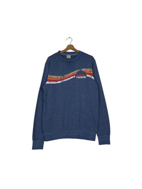 Other Designers Vintage - OCEAN PACIFIC Blue Crewneck Sweatshirt #1531-C69
