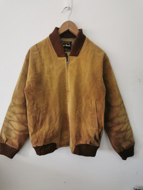 Other Designers Vintage - Vintage HIGH SUEDE Bomber Jacket (Suede material)