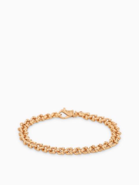 Other Designers Emanuele Bicocchi Essential Knots Bracelet In 925 Gold-Plated Silver Men