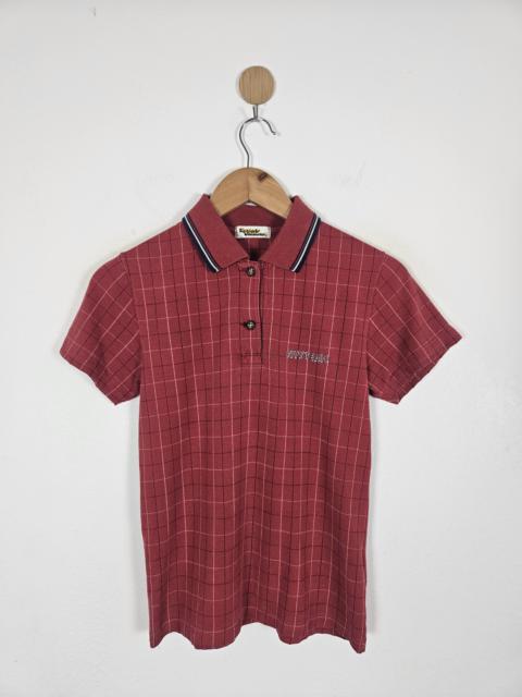 Hysteric Glamour 666 Polo checkered shirt