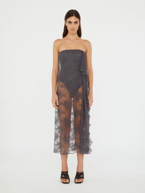 CHRISTOPHER ESBER Floating Lace Strapless Dress