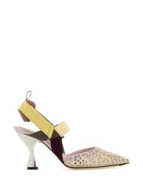 FENDI Fendi Women Multicolor Mesh And Fabric Colibrã¬ Pumps
