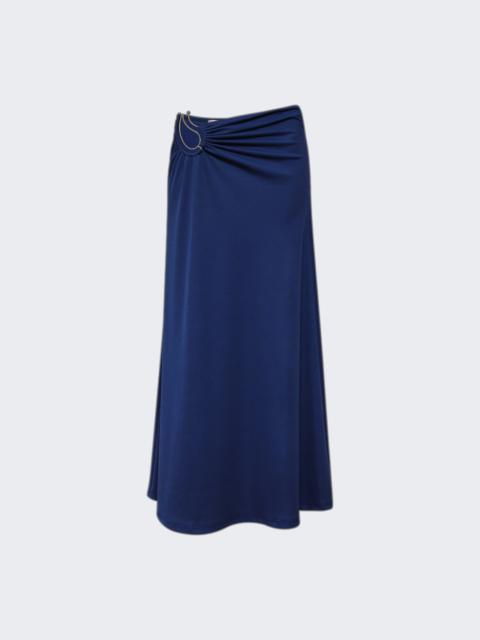 CHRISTOPHER ESBER Paisley Ruched Skirt Yves Blue