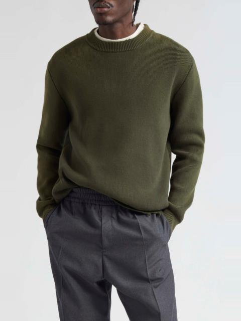 Golden Goose Distressed Cotton Blend Sweater