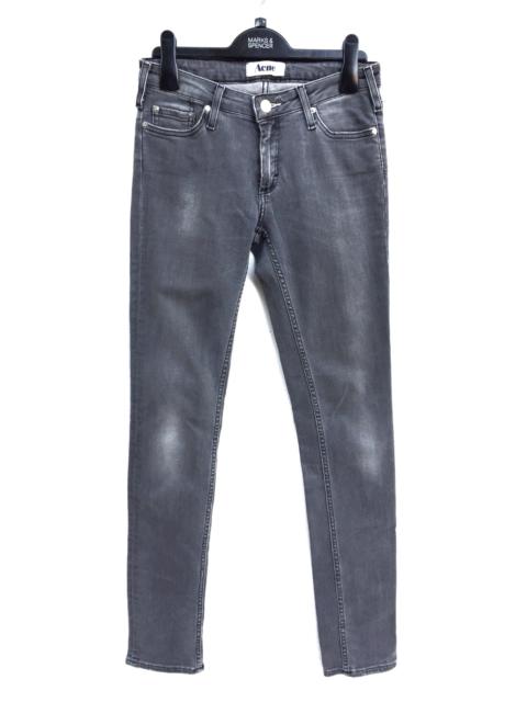 Acne Studios Acne Studios Grey Distressed Skinny Jeans Punk Rock Grunge