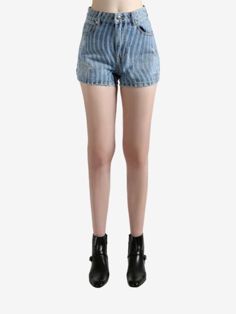 Alexander Wang ALEXANDER WANG - Unisex Stars And Stripes Laser Print Hotfix Shorts