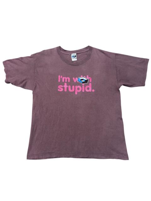 Other Designers Hook-Ups - Vintage Consolidated Skateboard Shirt 'im With Stupid'