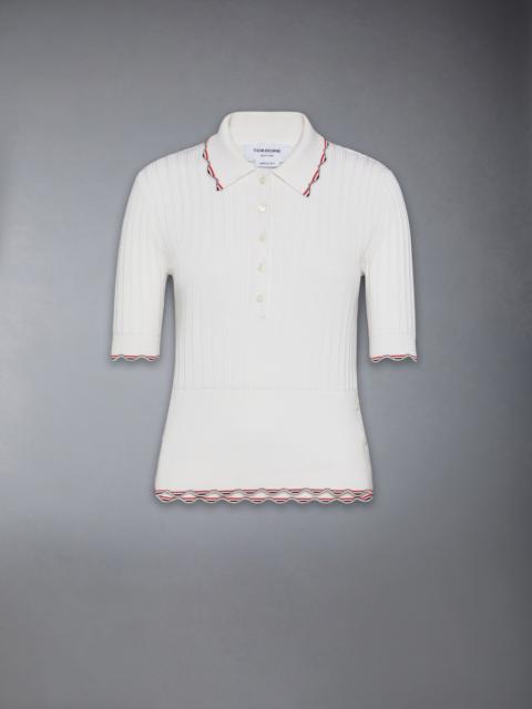 Thom Browne Silk Cotton Polo