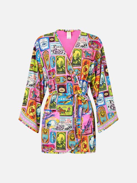 CAMILLA LONG SLEEVE SHORT ROBE
