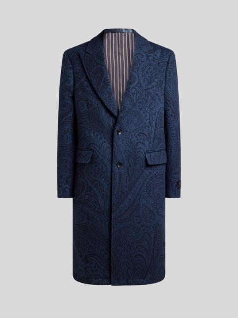 Etro WOOL AND CASHMERE JACQUARD COAT