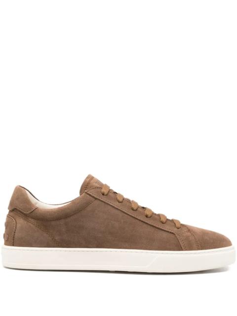 Tod's Tod's Men Suede Sneakers With Stamped Logo