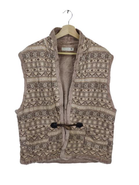 Other Designers Vintage - Vintage Fleece Vest Native Navajo Print