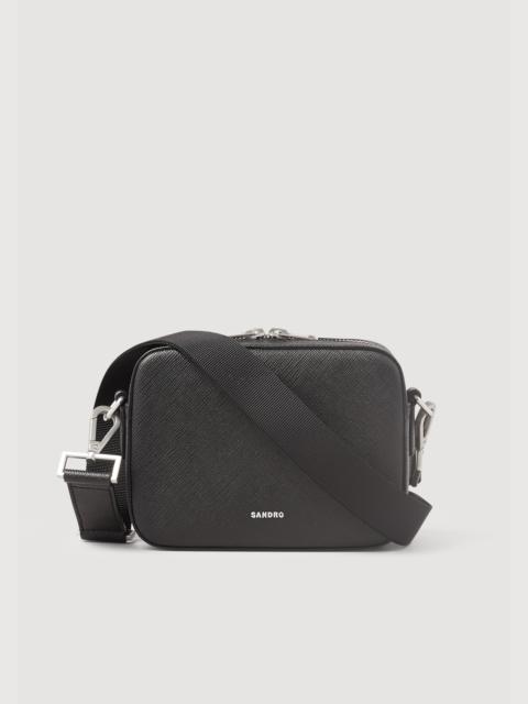 Sandro Small saffiano leather bag