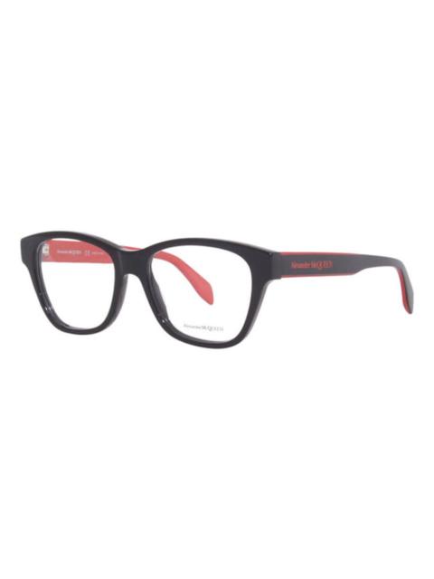 Alexander McQueen Alexander McQueen Men's Black Square Eyeglass Frames AM0306O 003