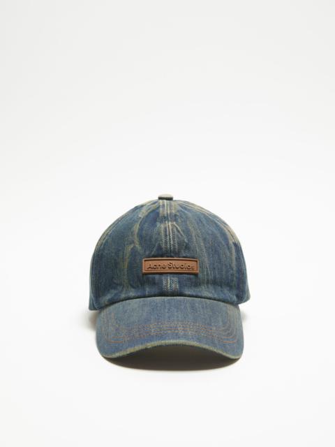 Denim logo cap - Dark Blue