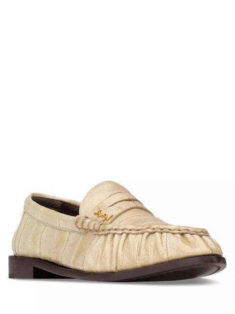SAINT LAURENT Le Loafer Penny Slippers in Eel