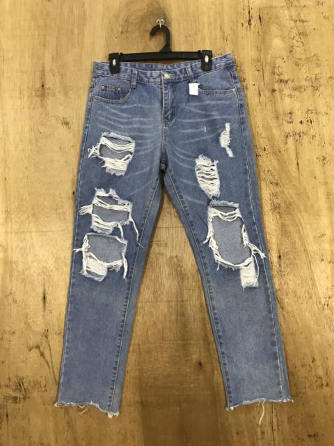 Other Designers Distressed Denim - Japanese Brand Trashed Distressed Denim Jean