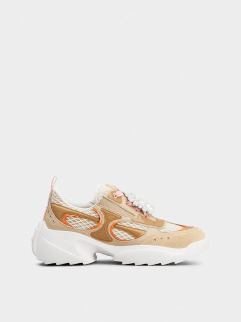 Roger Vivier Viv' on the Run Sneakers in leather and fabric