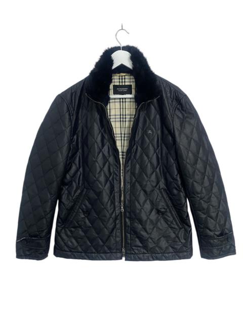 Burberry Black Label Quilted Rabbit Fur Jacket