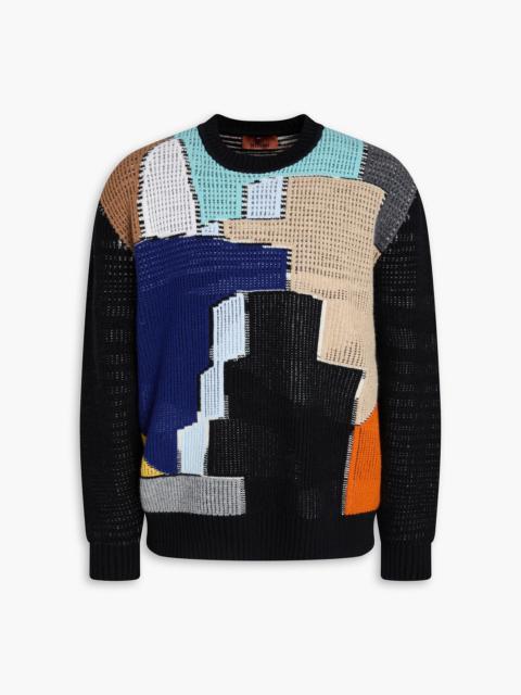 Missoni Color-block ribbed wool sweater