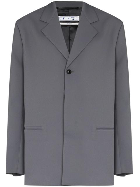 Off-White crease single-breasted blazer