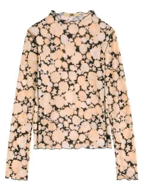 KNWLS Knwls Halcyon Printed Stretch-jersey top