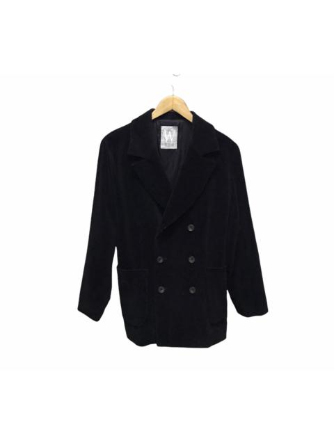 Yohji Yamamoto Workshop velvet double breasted by yohji yamamoto