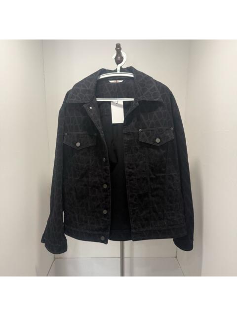 Valentino Valentino All-Over Print Denim Jacket