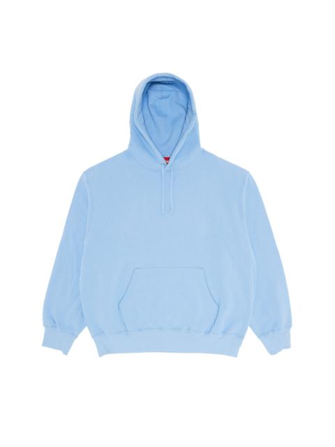 Supreme Satin Appliqué Hooded Sweatshirt 'Light Blue'