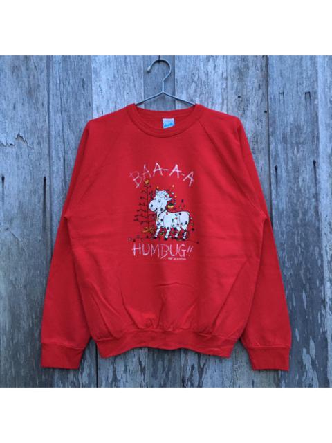 Other Designers Vintage - Vintage Christmas Sheep Animated Crewneck Sweatshirt