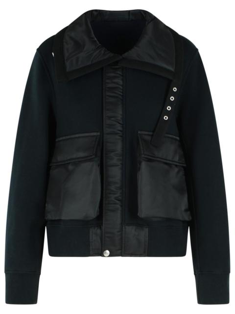 sacai Sacai Cotton Blend Sponge Jacket Black