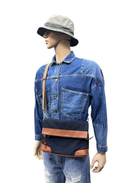 Other Designers 🔥TAKEO KIKUCHI Made in Japan 2-Way Pinstripe Messenger Bag