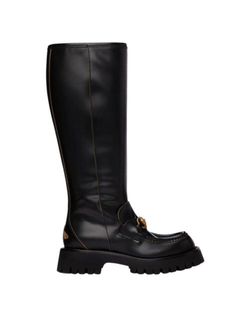 GUCCI Horsebit Detail Knee-high Boots