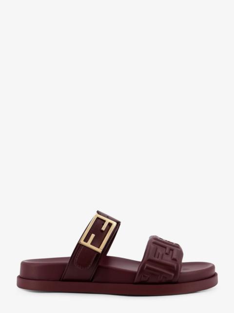 FENDI Fendi Feel Low Leather Sandals