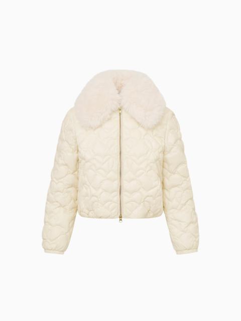 LoveShackFancy Sandria Heart-Quilted Puffer Jacket