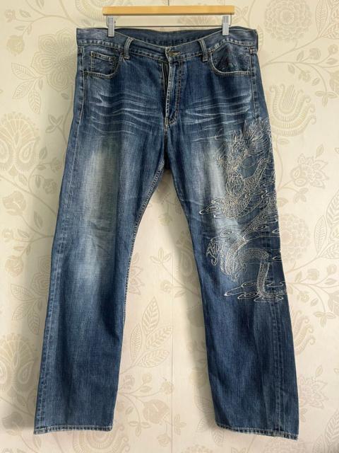 Other Designers Dragonfly × Seditionaries - Mafia Karakuri BIG DRAGONFLY Embroidery Distressed Denim