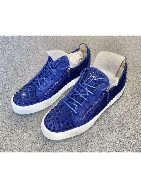 GUISEPPE ZANOTTI MAY LONDON CRYSTAL-EMBELLISHED LOW SNEAKERS